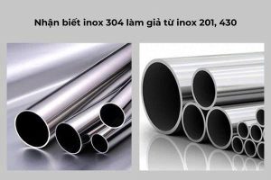 phân biệt inox 201 với 430 bằng nam châm